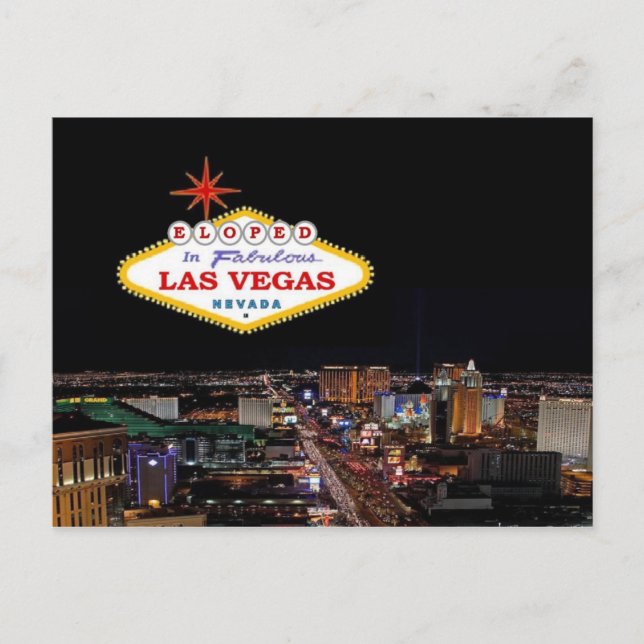 Anúncio ELOPED No Fabuloso Cartão Postal De Las Vegas (Frente)