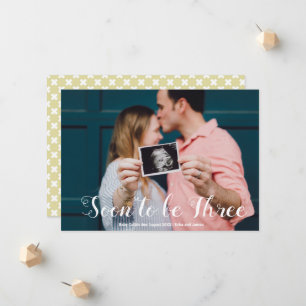 Anúncio Em Breve Três Sobreposição de Foto Personalizada d