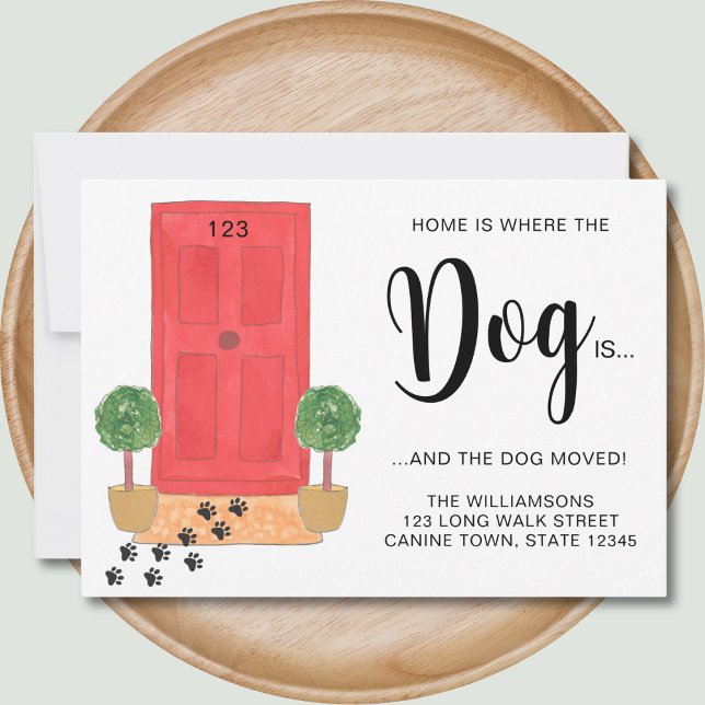 Anúncio Em Casa É Onde O Cachorro Está Se Movendo (Criador carregado)