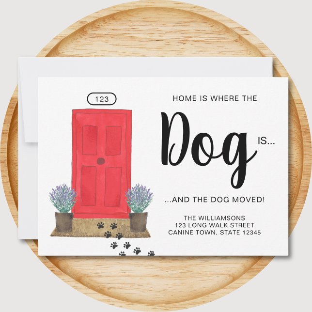 Anúncio Em Casa É Onde O Cachorro Está Se Movendo (Criador carregado)