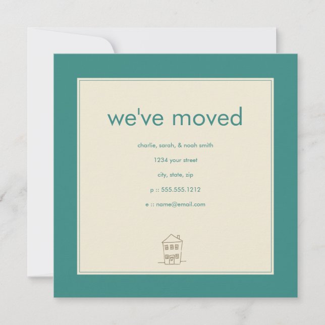 anúncio em movimento da turquesa (Frente)