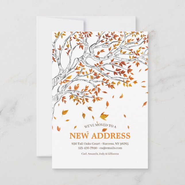 Anúncio em Movimento das Folhas de outono (Frente)