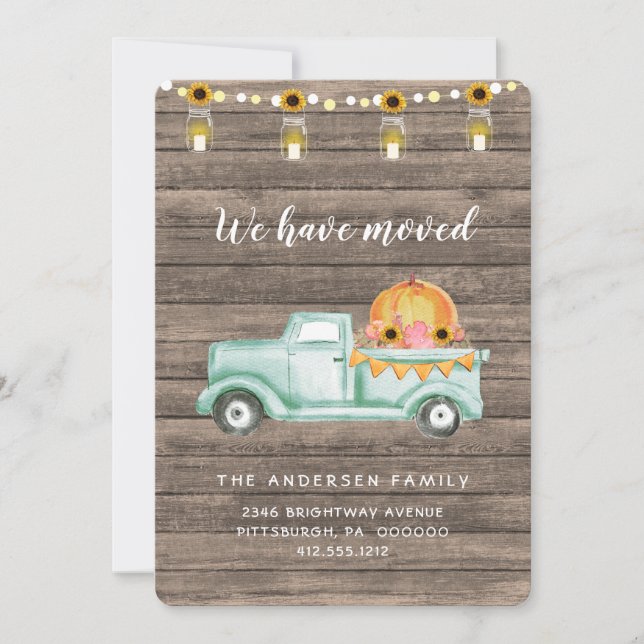 Anúncio em Movimento de Colheita em Queda de País  (Frente)