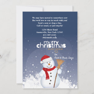 Anúncio em Movimento de Feliz Face Snowman