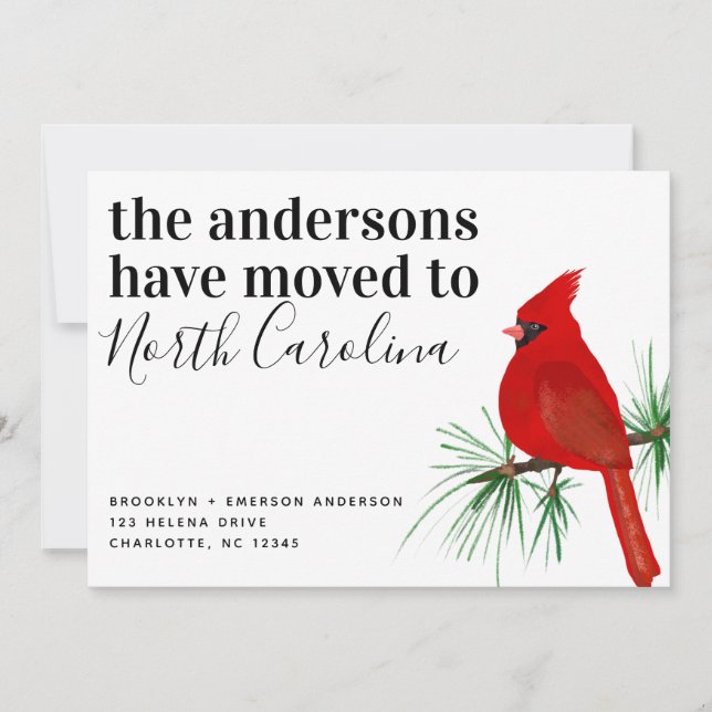 Anúncio em Movimento do Cardeal Carolina do Norte (Frente)