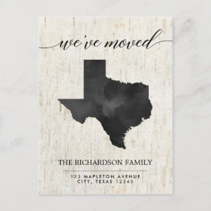 Anúncio em movimento, estado do Texas apressado
