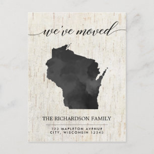 Anúncio em movimento, estado do Wisconsin apressad