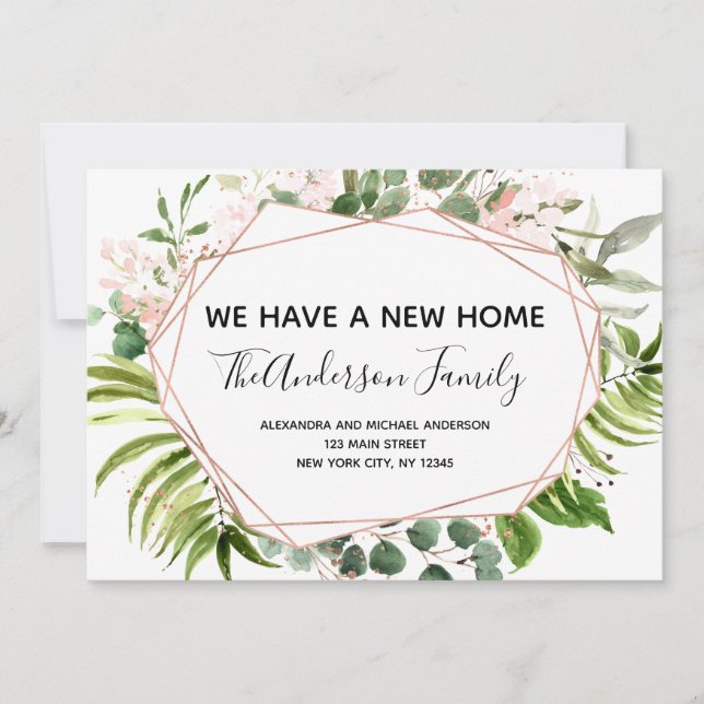 Anúncio em movimento Eucalyptus Greenery Geométric (Frente)