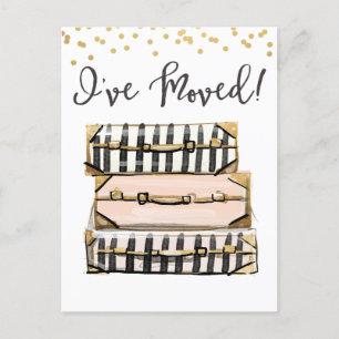 Anúncio em movimento que movi o cartão postal