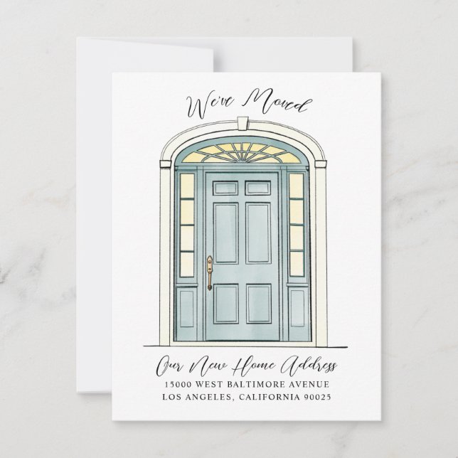 Anúncio Encantadora Ilustração de Porta Colonial Movendo (Frente)