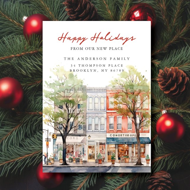 Anúncio Endereço Novo de Natal de Charme de Cidade (Criador carregado)