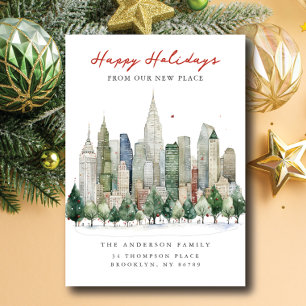 Anúncio Endereço Novo de Natal na Cidade de Nova York