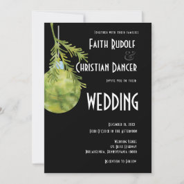 Anúncio Enfeites de natal Verde, Casamento Moderno