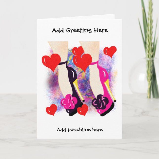 Anúncio Engagement Card for Lesbians - add own message (Frente)