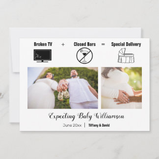 Anúncio Engraçada Gravidez Minimalista da TV Quebrada