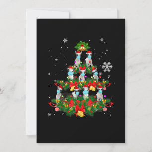 Anúncio Engraçado Boston Terrier Christmas Tree Dog Xmas