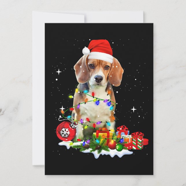 Anúncio Engraçado Cachorro De Natal Para Cachorro Pai Mãe (Frente)