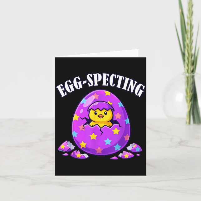 Anúncio engraçado de bebê para o dia de Páscoa Egg (Frente)