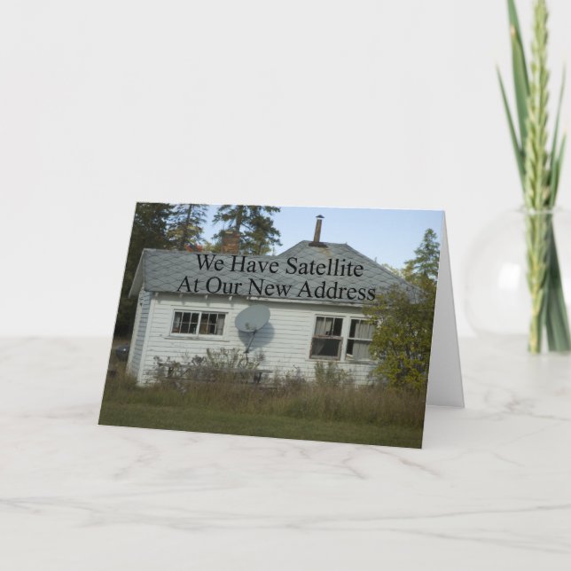 Anúncio Engraçado Mudança de Endereço - Temos Satélite (Frente)