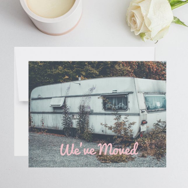 Anúncio Engraçado Nós nos Mudamos Antiga Casa de Trailer B (Criador carregado)