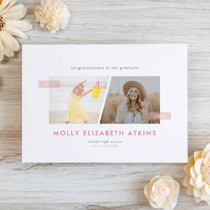 Anúncio Então e agora dois graus de fotografia