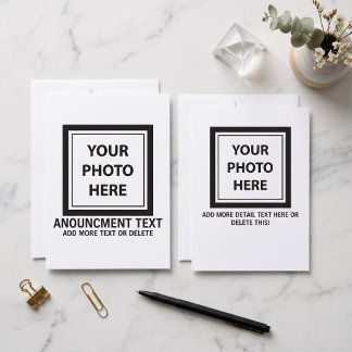 Anúncio Enviar imagem foto & adicionar texto – Personaliza