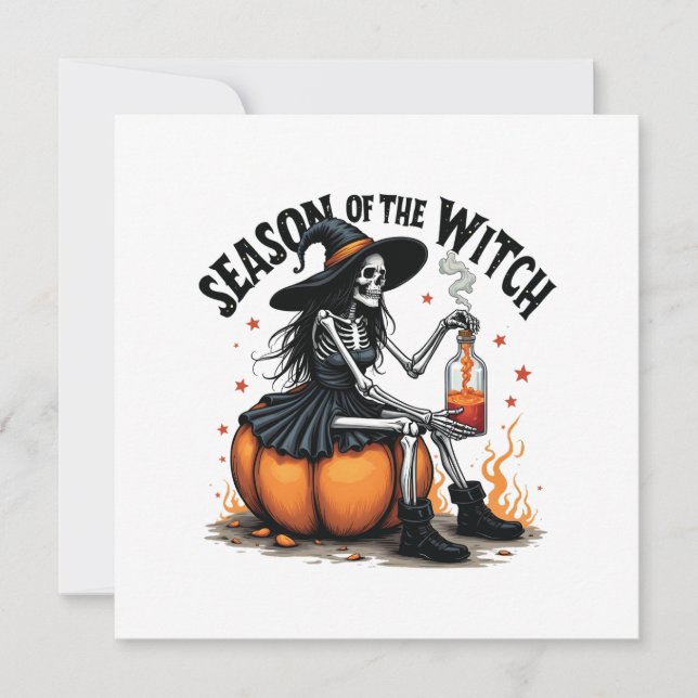 Anúncio Época Da Bruxa Spooky Hallowee Wtich (Frente)