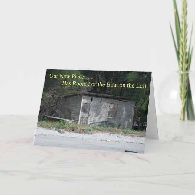 Anúncio Espaço para a mudança de endereço do barco (Frente)