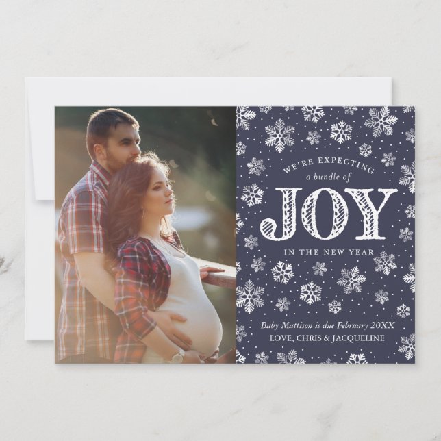 Anúncio Esperando a Joy Pregnancy anunciando o Natal (Frente)