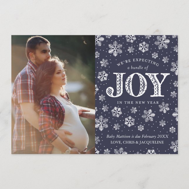 Anúncio Esperando a Joy Pregnancy anunciando o Natal (Frente)