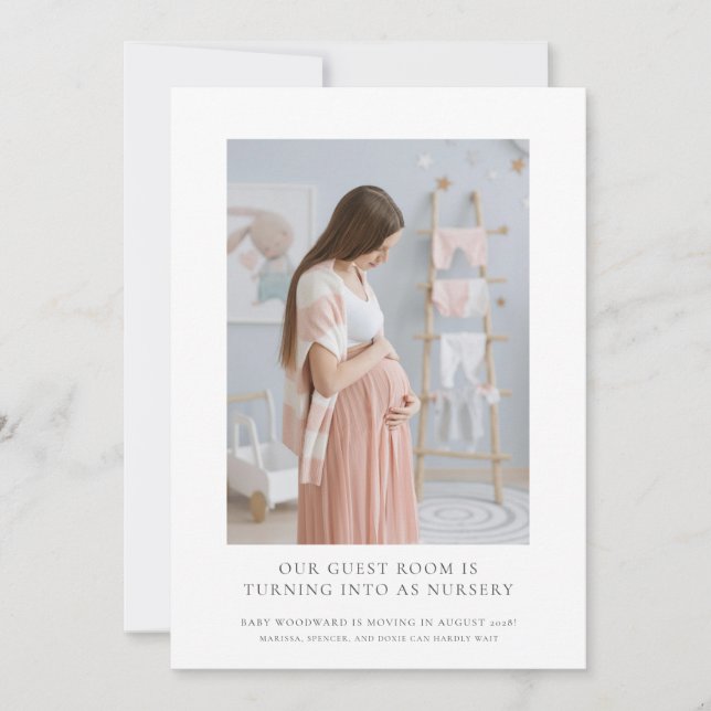 Anúncio Esperando Gravidez na Foto (Frente)