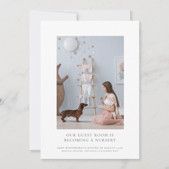 Anúncio Esperando Gravidez na Foto (Frente)