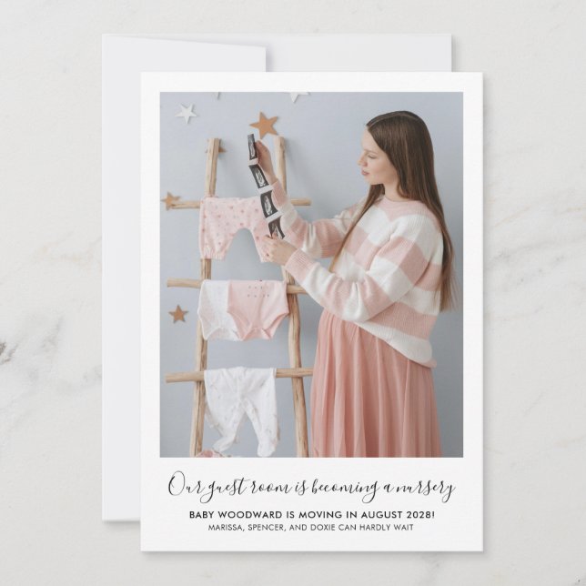 Anúncio Esperando Gravidez na Foto (Frente)