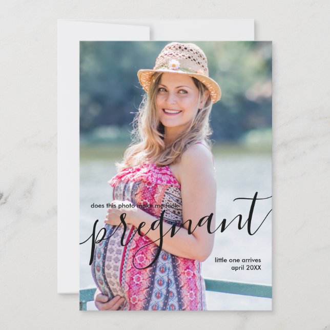 Anúncio Esta Foto Faz-Me Parecer Grávida? (Frente)