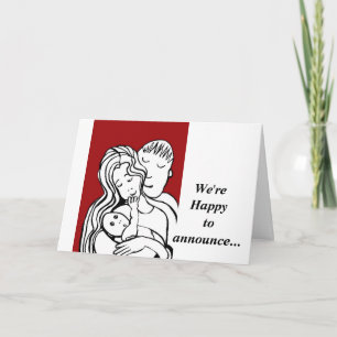 Anúncio Estamos felizes em anunciar a chegada segura de