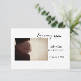 Anúncio estamos grávidas adicionar nome de bebê data gravi