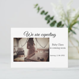 Anúncio estamos grávidas adicionar nome de bebê data gravi