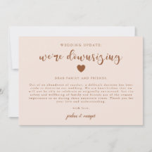 Estamos Reduzindo Atualização do Casamento Rosa