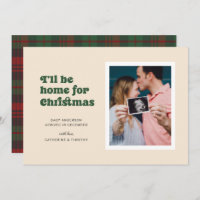 Estarei em casa para a gravidez de Natal (verde)