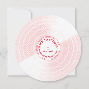 Anúncio Estilo retrógrado da chapa de vinilo artística