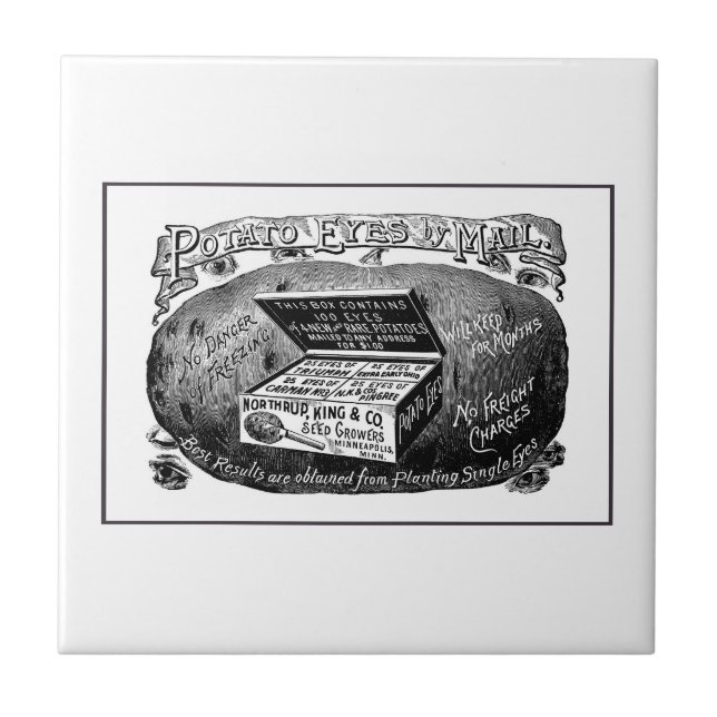 Anúncio estranho de batata de vindima (Frente)