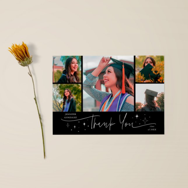 Anúncio Estrelas Brilhantes Agradecimento de Graduação Pre (Criador carregado)