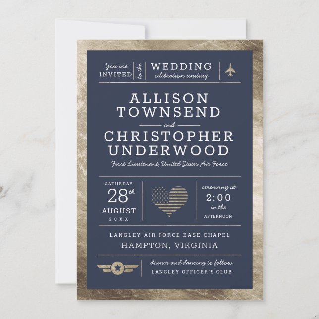 Anúncio Estrelas Patrióticas do Casamento e Listras de Fau (Frente)