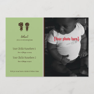 Anúncio etíope da adopção do irmão