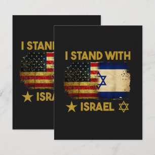Anúncio Eu Apoio Israel Bandeira da América