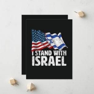 Anúncio Eu Apoio Israel EUA Bandeira Americana