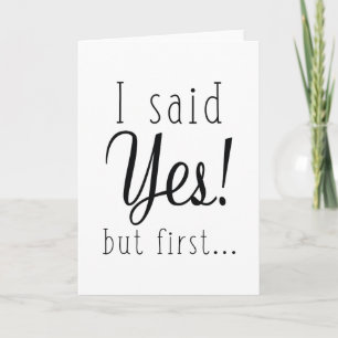 Anúncio Eu Disse Sim Mas Primeiro