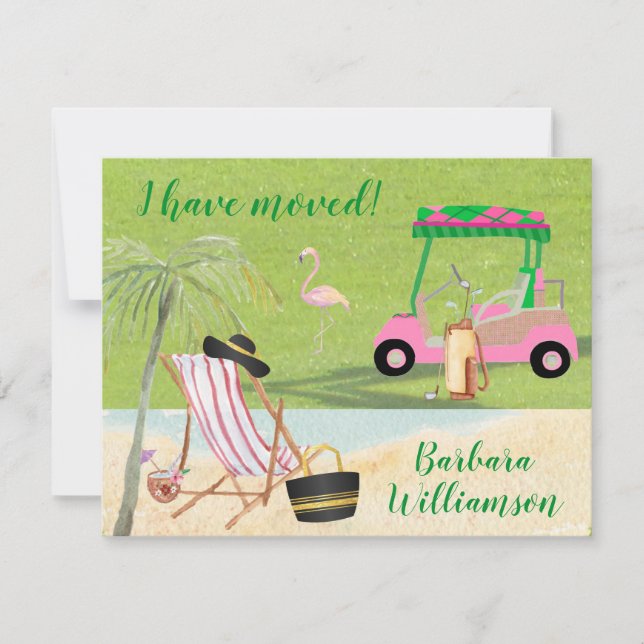 Anúncio Eu movi o movimento FLAT do orçamento de Golf Beac (Frente)