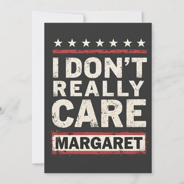 Anúncio Eu não me importo com Margaret J.D. Vance VP Humor (Frente)