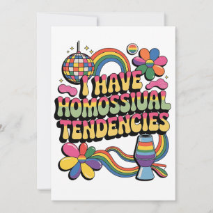 Anúncio Eu tenho tendências homossexuais, mês de orgulho L